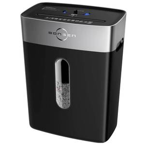 lot 5652 image: BONSEN Paper Shredder for Home Office, 4 Gallons Bin, 10-Sheet Cross-Cut Shredder, P-4 High Security Level, Quiet Credit Card Shredder with Jam Proof System (S3201)