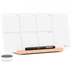 lot 5535 image: Yeoux Small Desk Dry Erase Calendar NO MARKER