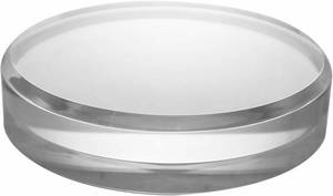 lot 5552 image: CiaoHer Clear Beveled Round Acrylic Disc 1in Thick