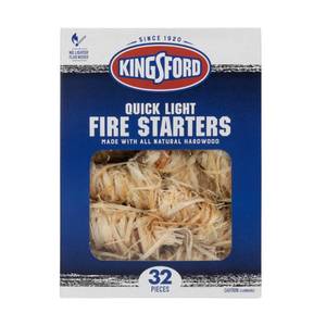 lot 6137 image: Kingsford Quick Light Fire Starters  Wooden Fire Starters Made with All Natural Hardwood for Grilling, Campfires, & Outdoor Fireplaces  32 Count Fire Starter Rolls