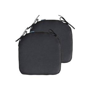 lot 6138 image: COZPLEN Outdoor Non Slip Chair Pad, Bistro U-Shaped Dining Chair Seat Cushions with Ties, 14x14 inch, Single, (Black)