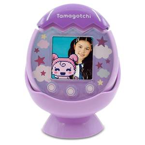 lot 6151 image: xcivi Desktop Dock Cradle Holder Stand for Tamagotchi Pix Virtual Interactive Pet (Purple)