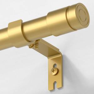 lot 6158 image: Kuianroll Heavy Duty Curtain Rods for Windows 72 to 144 Inch, 1 inch Diameter Long Curtain Rod with Brackets,Adjustable Gold Curtain Rod for Living room,Bedroom(Gold,30 to 154)