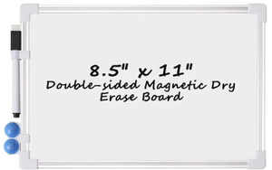lot 6194 image: Double-Sided Magnetic Whiteboard 8.5x11 SMALL WARP