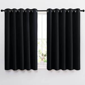 lot 6202 image: NICETOWN Black Out Curtains for Living Room - Easy Care Solid Thermal Insulated Grommet Blackout PanelsDrapes for Bedroom Window (2 Panels, 66 inches Wide by 54 inches Long)