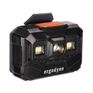 lot 6205 image: Ergodyne - 60197 Skullerz 8987 Rechargeable Universal Hard Hat LED Light, orange