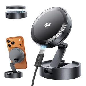 lot 6238 image: THREEKEY Qi2 Certified MagSafe Car Mount Charger,Car Wireless Charger,15W Magnetic Charger Fast Charging,Retractable Phone Holder with 360°Rotation,Car Mount for iPhone17-12&ampGalaxy S25 Ultra