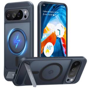 lot 6269 image: TORRAS Magnetic & Stand for Google Pixel 10 Pro CasePixel 10 Case, Fit for MagSafe & Pixelsnap, Mil-Grade Protection, Slim Fit for Pixel 1010 Pro Phone Case with Flush Kickstand, Translucent Black