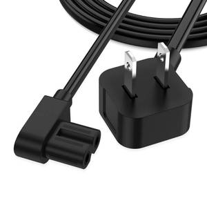 lot 6277 image: AGVEE 10ft Mini Fridge Power Cord Compatible with AstroAI Mini, Cooluli Mini, Chefman Mini, Koolatro, Frigidaire Fridge, Replacement 90 Degree Angled 18AWG ETL Listed 2-Prong Cable, Black