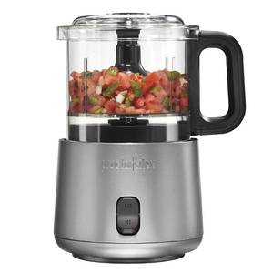 lot 6314 image: Proctor Silex Durable Electric Vegetable Chopper & Mini Food Processor with 2 Speeds for Chopping, Puree & Emulsify, 3.5 Cups, Silver