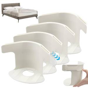 lot 6348 image: JubilantJive Lock Sheet Holders,Bed Sheet Lock Clips, Sheet Holders Keep Sheets Firm & Tight, Heavy Duty Bed Sheet Holder Corner Fitted Sheet Straps Fit All Mattress Size (4, White)