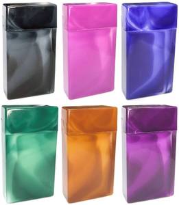 lot 6356 image: Marbled Color Cigarette CaseBox - for 100mm Cigarettes (4 Boxes) (Original Version)