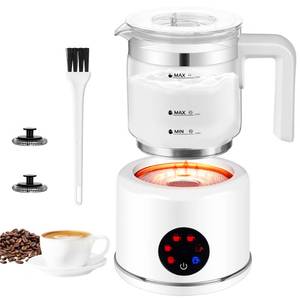 lot 6386 image: JXXM Electric Milk Frother, 6 in 1 Milk Steamer,17oz Automatic Warm and Cold Foam Maker for Coffee,Latte, Cappuccino, Macchiato, Hot Chocolate (White)