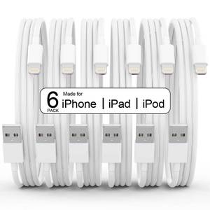 lot 6393 image: iPhone Charger 6Pack(3366610 FT) Original MFi Certified Fast Charging Lightning Cable iPhone Charger Cord Compatible with iPhone 14 13 12 11 Pro Max XS MAX XR XS X 8 7 6 Plus