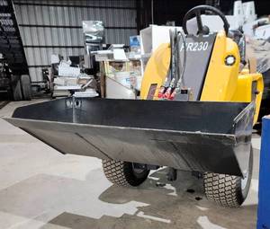 lot 2009 image: UNUSED Hydraulic Mini Skid Steer 23hp 3-Wheel Drive w Zero Turn Radius HR230 - R740 23hp Engine w 2-Speed Transmission - 44in Bucket