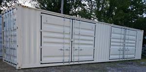 lot 1052 image: One Way Trip 40 Long Tall High Cube Container with Double Rear & Two (2) Side Double Doors - Used One Time To Ship To Mother Road Auctions & SalesWeather, Rodent & FireproofDelivery Available