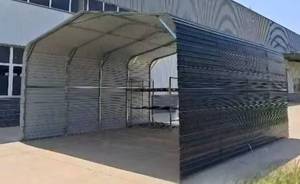 lot 4065 image: Unused Arteer QBWG2020 - 20ftx20ft All Steel Carport w 10ft Enclosed Sides