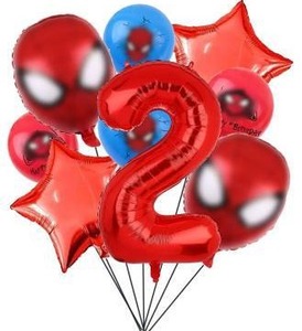 lot 34853 image: Cartoon Heroes Spiderman Birthday Decorations
