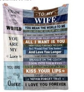 lot 34855 image: Purdica 60x50 Gift for Wife Blanket