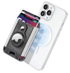 lot 34860 image: Magnetic Wallet with AirTag Holder, Black