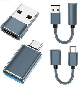 lot 34863 image: xiwxi USB-C to USB-A And USB-A to USB-C OTG Cable