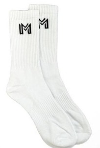 lot 34881 image: Muda White Athletic Crew Socks