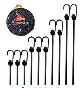 lot 34899 image: Heavy Duty Bungee Cord Set with Hooks