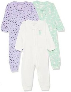 lot 34912 image: Baby Sleep & Play 3-Pack Pajama Set 18 mo