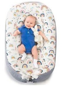 lot 34914 image: Aufona Baby Lounger with Elephant Pattern