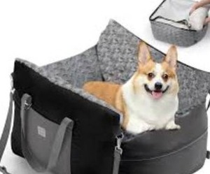 lot 34919 image: Pet Car Booster Seat with Safety Straps