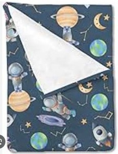 lot 34931 image: Space Galaxy Kids Nursery Bed 30x40