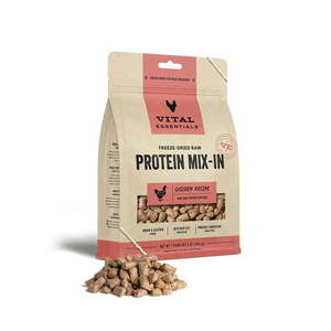 lot 34936 image: Vital Essentials Dog Freeze Dried Topper Chicken 6oz.