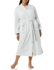 lot 34946 image: Amazon Essentials Womens Lightweight Waffle Full-Length Robe, Light Gray, Large