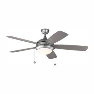 lot 34953 image: Monte Carlo 5Diw52d Discus Outdoor 52  5 Blade Indoor  Outdoor Ceiling Fan - Silver