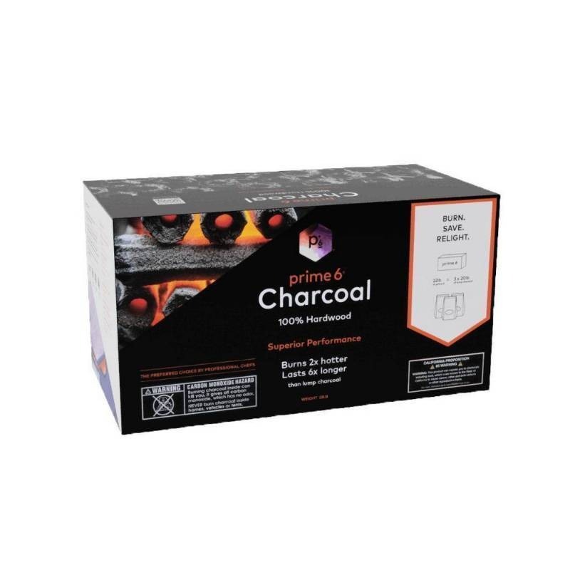 lot 39986 image: Prime 6 Pro Pack 22lbs Premium Charcoal - Retail $60