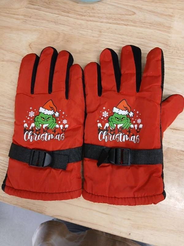lot 40287 image: Grinch Christmas Winter Gloves-large - Retail $25