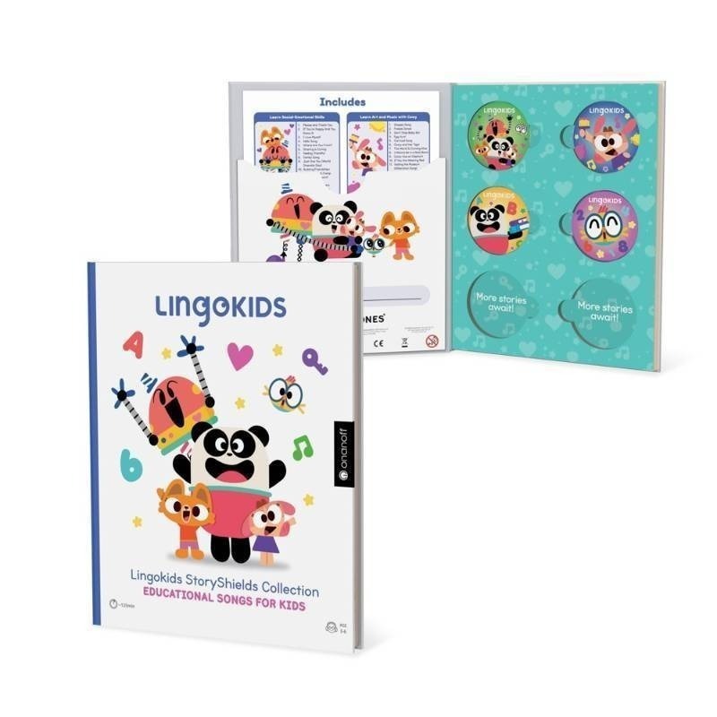 lot 39893 image: Lingikids Story Shields Collection. Educational Songs for Kids - Retail $40