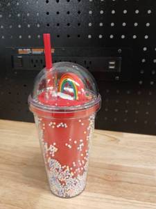 lot 40430 image: Rainbow Dome Cold Cup with Confetti Design - Retail $12