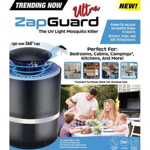 lot 40440 image: ZapGuard Ultra Mosquito Repellent Fly Trap USB Zappper Bug Catcher for Patio  Backyard  Outdoor - Retail $17