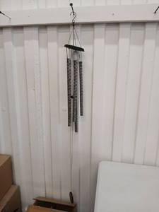 lot 40445 image: Decorative Metal Wind Chimes with Wave Pattern - Retail $25