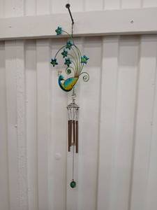 lot 40446 image: Decorative Peacock Wind Chime - Retail $25