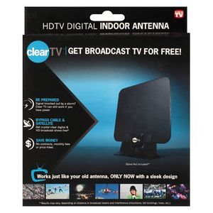 lot 40494 image: Clear TV Indoor Amplifying & Broadcasting Antenna (Stand Not Included)  As Seen on TV - Retail $66