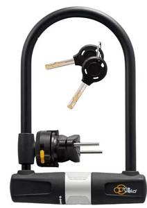 lot 40495 image: Via Velo Bicycle U Lock with Mounting Bracket 14mm Heavy Duty Bike Lock for Road & Electric Bike - Retail $26