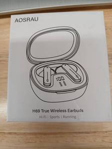 lot 40534 image: AOSRAU H69 True Wireless Earbuds - Retail $113