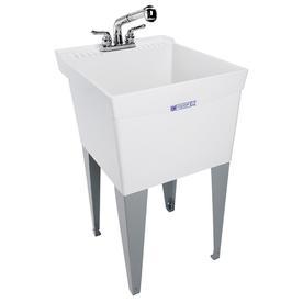lot 2200 image: Mustee White Polypropylene Utility Tub