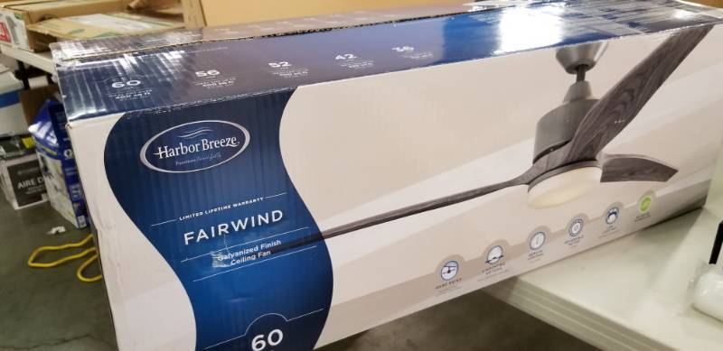 lot 2216 image: Harbor Breeze 60 inch Fairwind ceiling fan