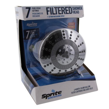 lot 2225 image: Sprite AE7-CM Shower Pure All-In-One 7 Setting Filtered Shower Head Filter