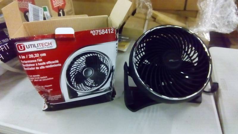 lot 2246 image: utilitech 8 inch performance fan