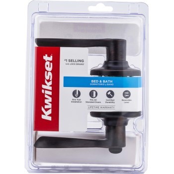 lot 2277 image: Kwikset 93001-883 300bl 11p Cp Blba Privacy Lock