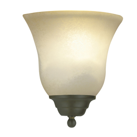 lot 2278 image: Portfolio Linkhorn 8.66-in W 1-Light Aged Bronze Pocket Wall Sconce